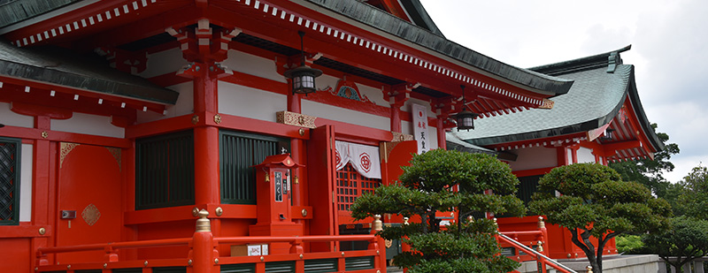 織姫神社拝殿：足利市西宮町